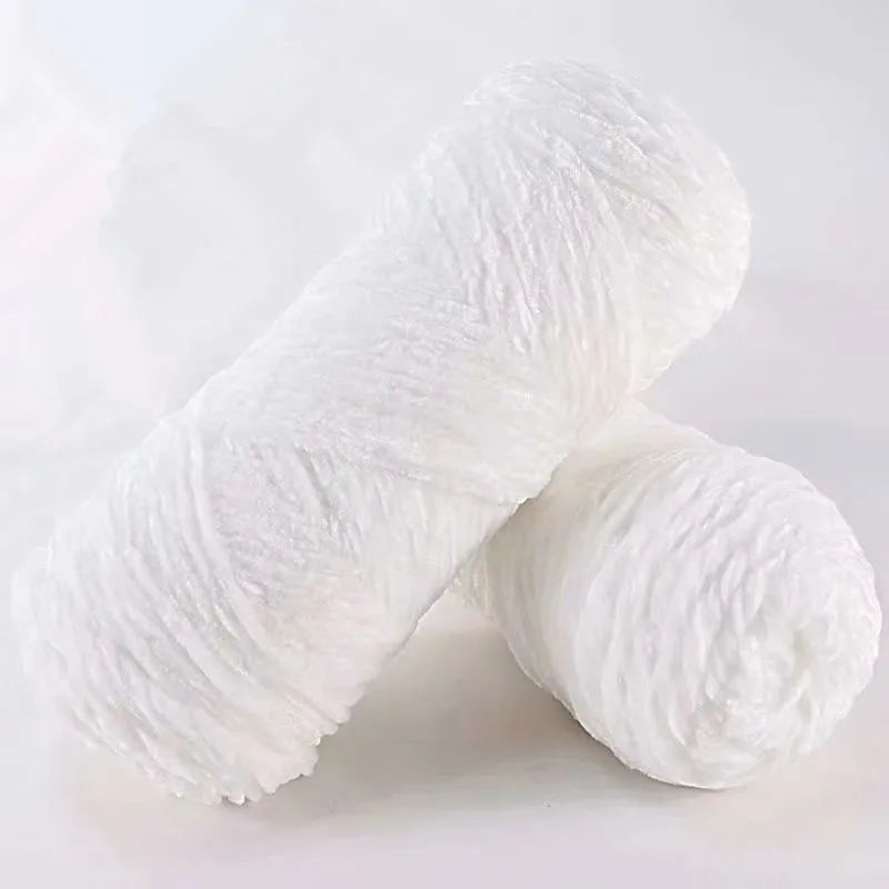 DIY 100% Polyester Velvet Yarn Amigurumi Accessories Dolphin Baby Plush Yarn Soft Chenille Yarn for Knitting 1 Skein 100g 130