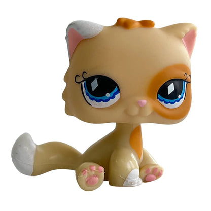 Rare Pet Shop LPS Toy Stands Short Hair Cat Original Kitten Husky Puppy Dog Fox Cute Animal Old Bobble Head Toy - 521