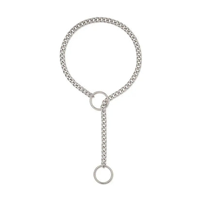 Personality Lariat Heart Necklace Stainless Steel Slip Chain Slipchain Choker Collar Punk Rock Heavy Cuban Long Chain For Uni