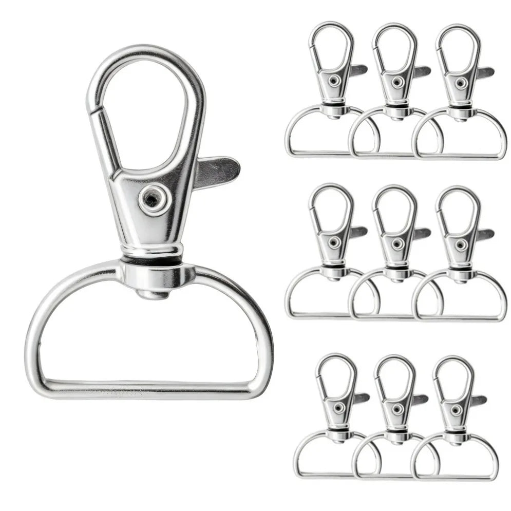 5/20/50/100 PCS Swivel Clasps Lanyard Snap Hooks Key Chain Clip Hook Metal Lobster Claw Clasp for Keychain Hardware Accessori