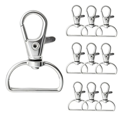 5/20/50/100 PCS Swivel Clasps Lanyard Snap Hooks Key Chain Clip Hook Metal Lobster Claw Clasp for Keychain Hardware Accessori
