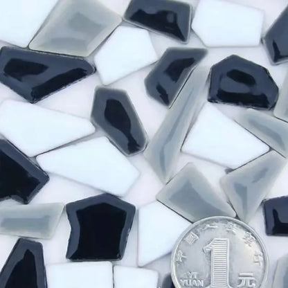 100g Porcelain Mosaic Tiles DIY Craft Ceramic Tile Mosaic Making Materials hobby pieces bulk - mix1
