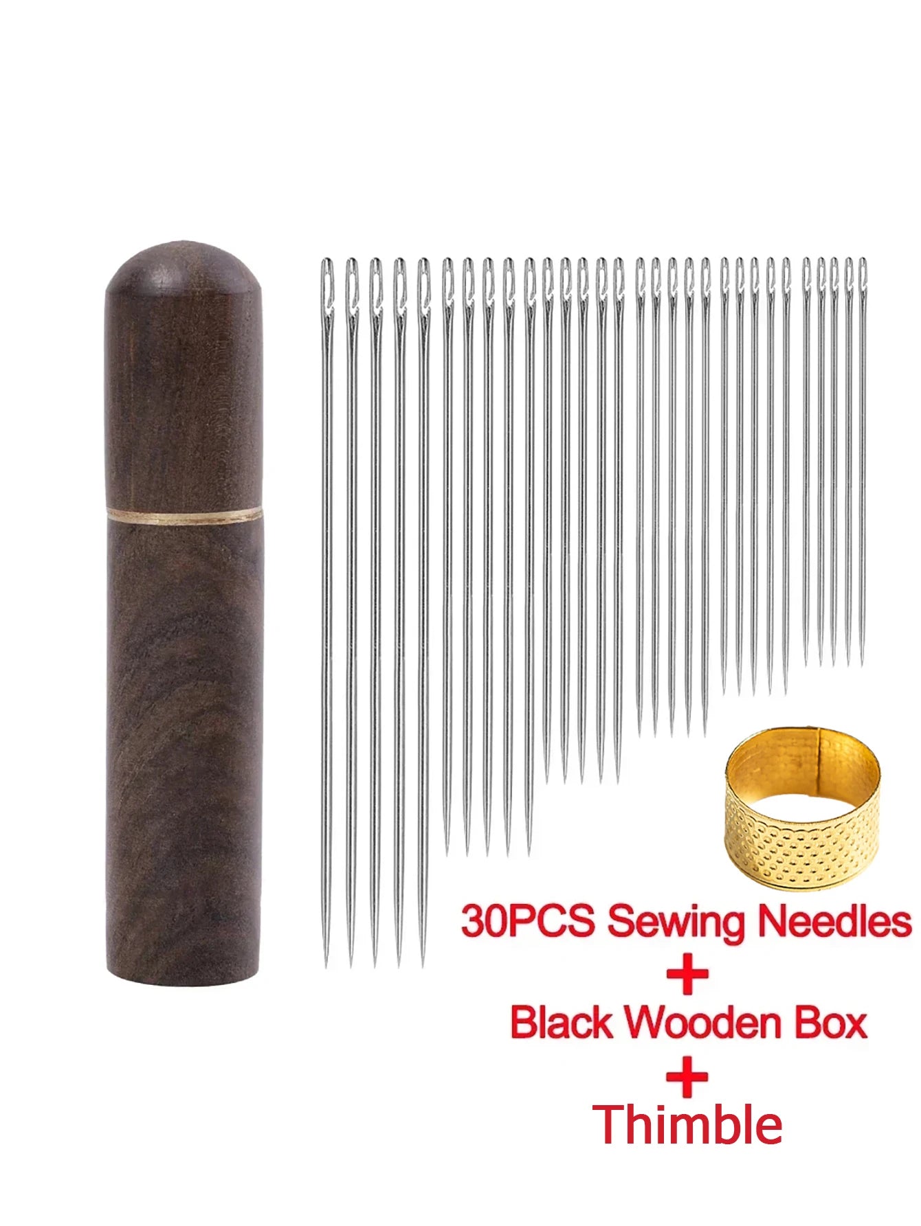 Side Hole Blind Sewing Needles Stainless Steel Elderly Needles Hand Sewing Stitching Pin DIY Home Self Threading Needle with 