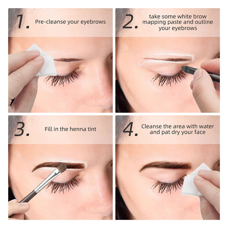 20g Microblading Eyebrow Marker Pen White Tattoo Brow Paste Eyebrow Permanent Makeup Mapping Paste Brow Lip Shape Position To