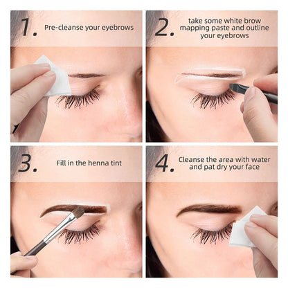 20g Microblading Eyebrow Marker Pen White Tattoo Brow Paste Eyebrow Permanent Makeup Mapping Paste Brow Lip Shape Position To