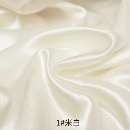 0.5m/1m/2m Satin Fabric Lining Soft and Shiny Silk-Like Material,for Clothing and Lining, Garments, DIY Craft, and Gift Wrapp