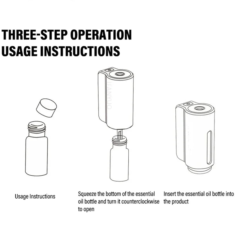 3Pcs Essential Oil Used To Refill Electric Car Aroma Diffuser Humidifier Fragrance Aromatherapy Refill Kit Car Aromatherapy O
