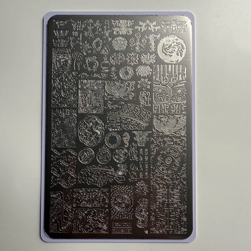 XMQ NAIL ART STAMPING PLATES BUBBLES TEMPLATES TOOLS - PLUS167