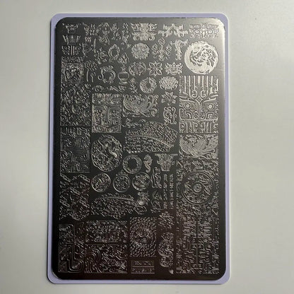 XMQ NAIL ART STAMPING PLATES BUBBLES TEMPLATES TOOLS - PLUS167