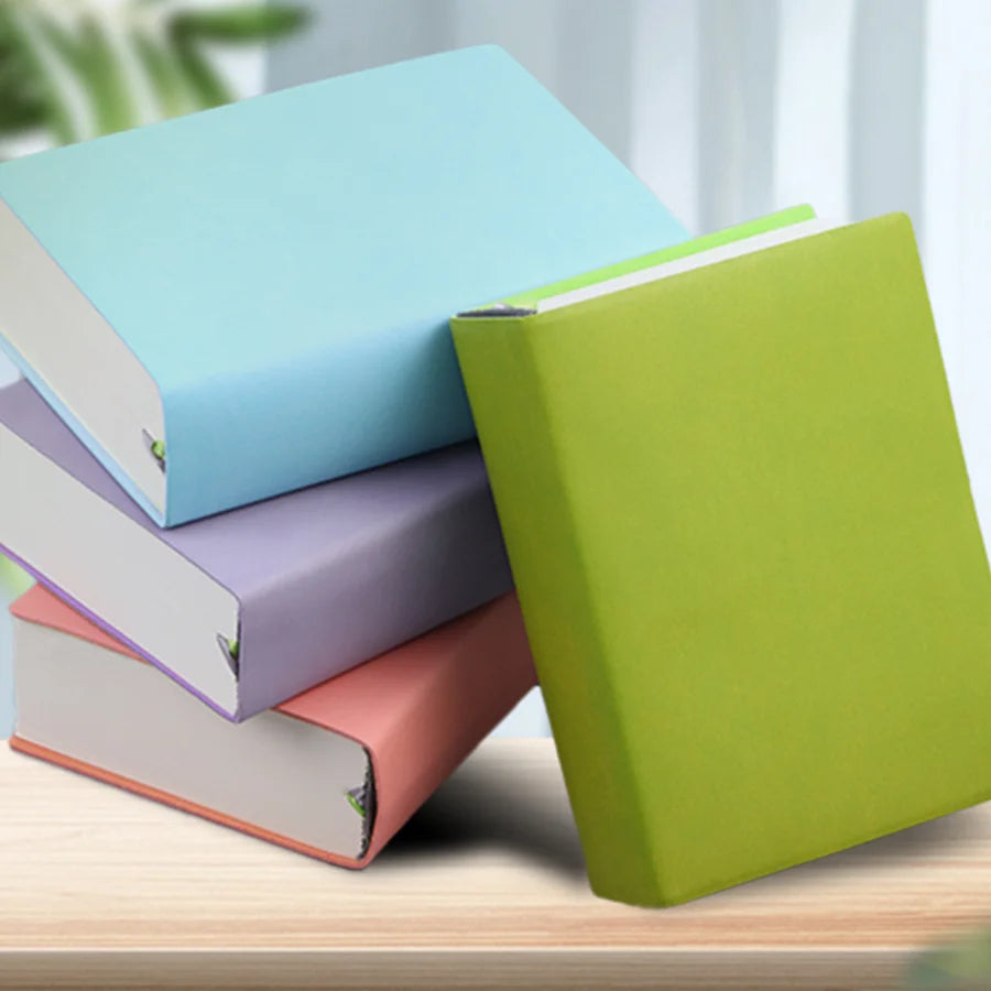 720 page blank inner notebook, soft synthetic leather surface, minimalist drawing book,ultra thick notebook, small and fresh 