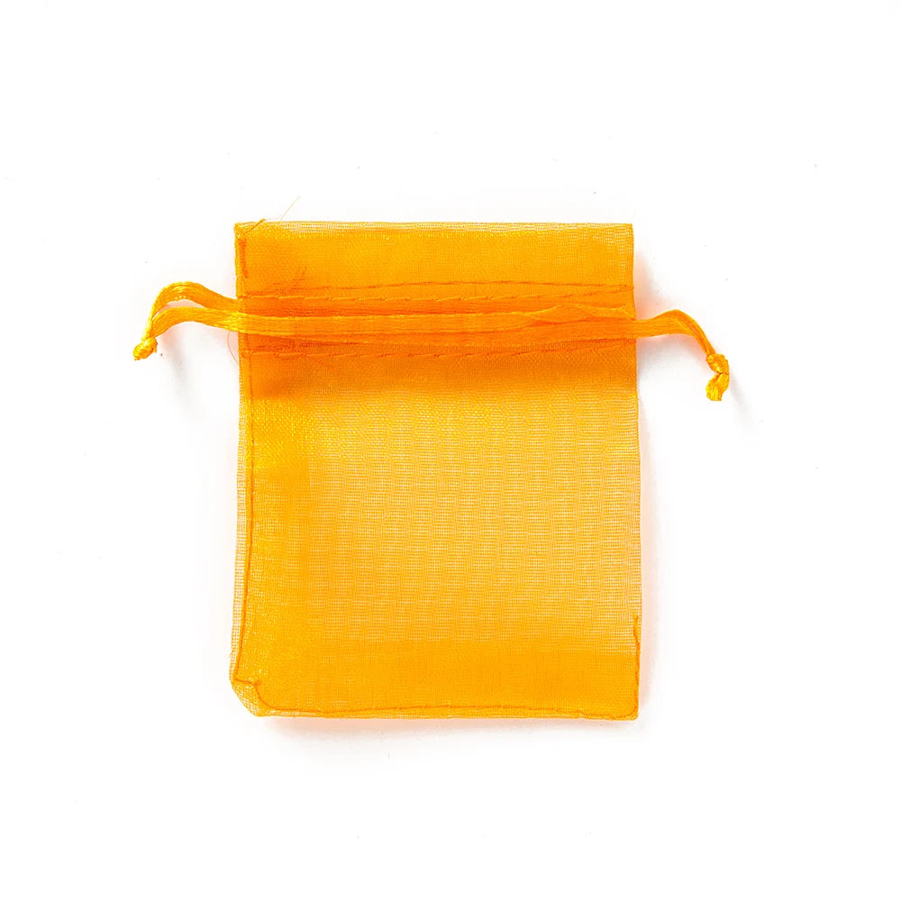 50Pcs Sheer Organza Gift Drawstring With Jewelry Pouches Display Packaging Christmas Candy Wedding Party Festival Gauze Bags