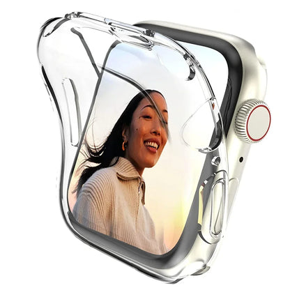 Screen Protector for Apple Watch Ultra 3 2 49 41 44 40 45 46 42mm TPU Bumper Cover Case for iWatch Series 11 10 9 8 7 SE 6 5 