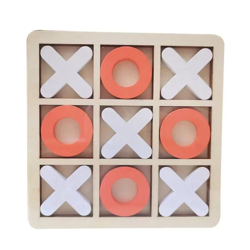 New Montessori Wooden Toy Mini Chess Play Game Jigsaw Board Games Early Educational Interaction Toys for Kids Party Battle Ga