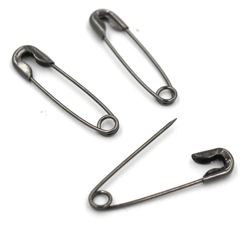 50Pcs Silver Safety Pins DIY Sewing Tools Accessory Stainless Steel Needles Large Safety Pin Small Brooch Apparel Accessories