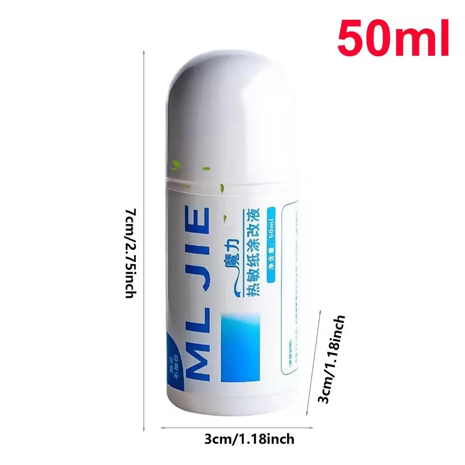 Fast-Drying Thermal Paper Correction Fluid Eraser Package Parcel Box ID Information Protector Anti Peep Identity Info Guard