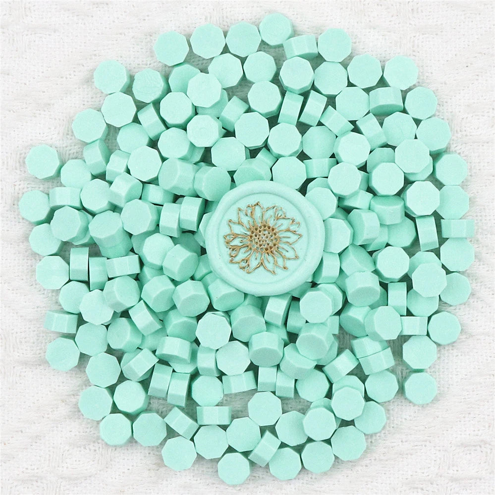 200pcs Octagon Sealing Wax Beads for Wax Seal Stamp for Scrapbooking Cards Envelopes Wedding Invitations Gift Packaging - Min