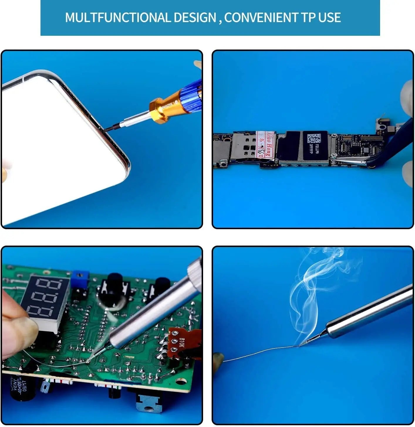 Soldering Station Mat Silicone Work Mat Heat Resistant 932°F Anti-Static