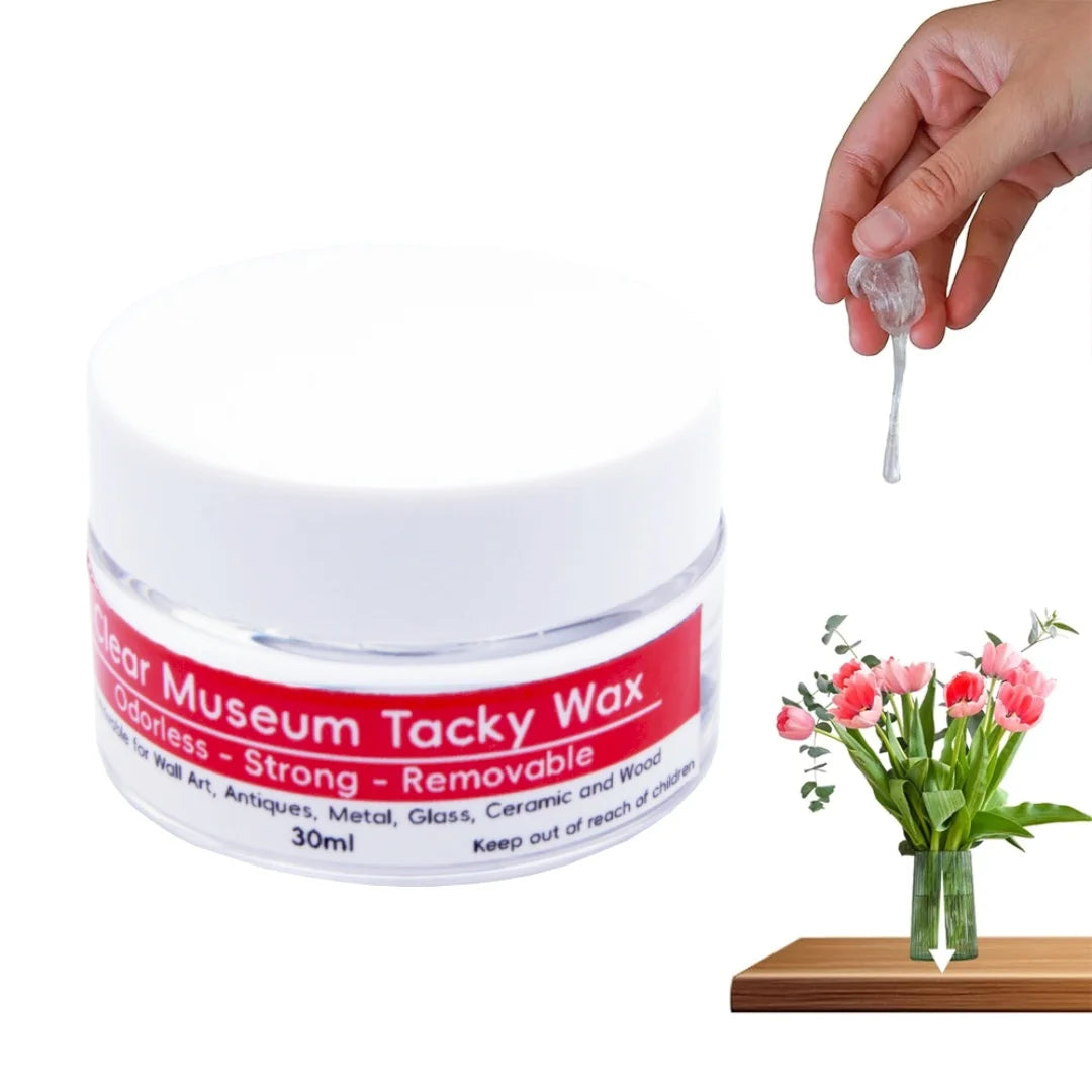 Tacky Wax Museum Adhesive Sticky Putty, Removable and Waterproof Adhesive for Festival Decoration and Glass Anchoring