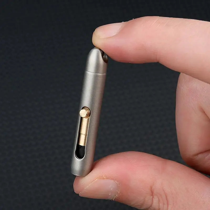 Graphite Alloy Eternal Pen Mini Titanium Alloy Non-sharpening Erasable Pencil Portable Key Pendant Pocket Pen Emergency Writi
