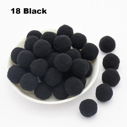 30-300Pcs Pom Poms Fluffy Soft Pompom Ball 8/10/15/20/25/30mm Handmade Sewing Craft DIY Kids Toy Christmas Weddinrg Decoratio