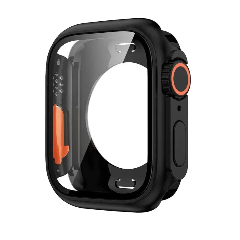 Tempered Glass+Cover For Apple Watch case 46mm 42mm 45mm 44mm 41mm 40mm Screen bumper Protector for iwatch serie 10 9 8 7 6 S