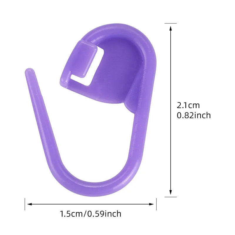 50/200/500pcs Knitting Crochet Tool, Locking Marking Buckle, Small Ring Pin, Sweater Counter, Plastic Counting Buckle