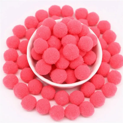 Pompon Balls 8mm 10mm 15mm 20mm 25mm 30mm Fluffy Pompoms Crafts Pompom Diy Handmade Kids Toy Wedding Decoration Craft Supplie