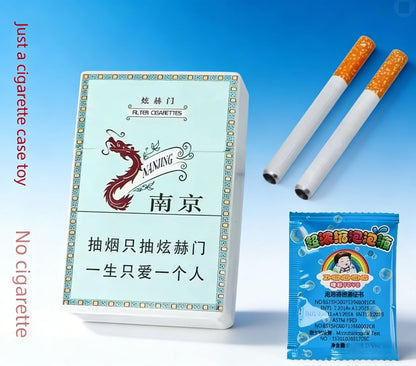 INS Funny Strange Cigarette Box Toy Photo Prop as Gifts for Your Friend Gng Device Bubble Machine Outdoor Portable Party Gift