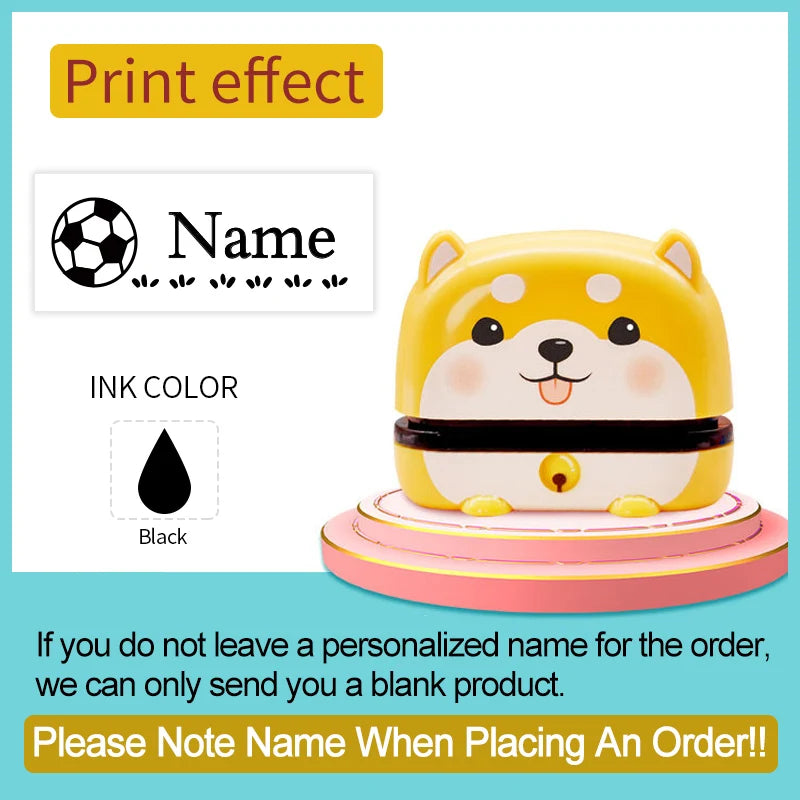 Personalized Name Stamp Set - Custom Waterproof Seal for Organizing Clothes,Shoe,School Supplies,Durable Back To School Gift 
