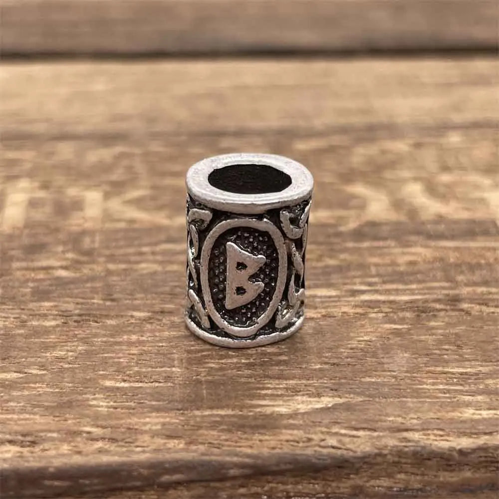 Nostalgia 1pcs Tree Of Life Bead For Hair Beard Braids Norse Runes Viking Symbols Beads For Bracelet Jewelry Making - BERKANO