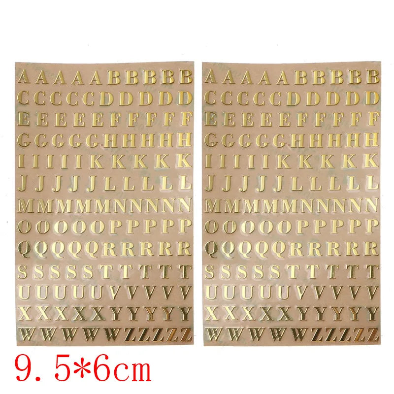 2piece Letter Stickers Self Adhesive Alphabet Stickers Self Adhesive Letters Gift - E