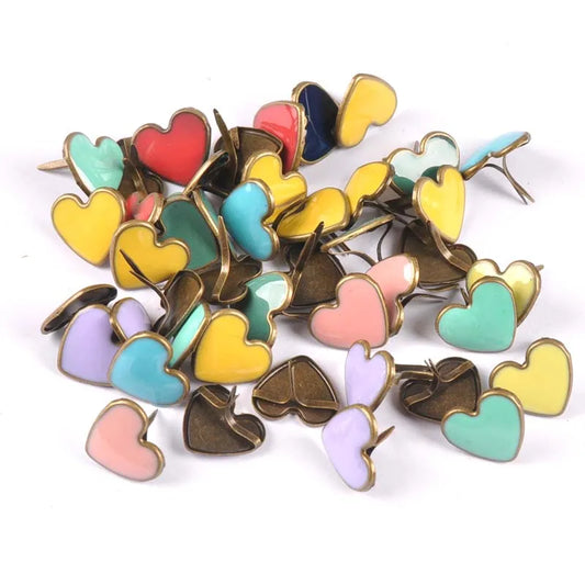 mix vintage Diy Brads Scrapbooking Embellishment Fastener Brad Metal Crafts Decoration CP2583