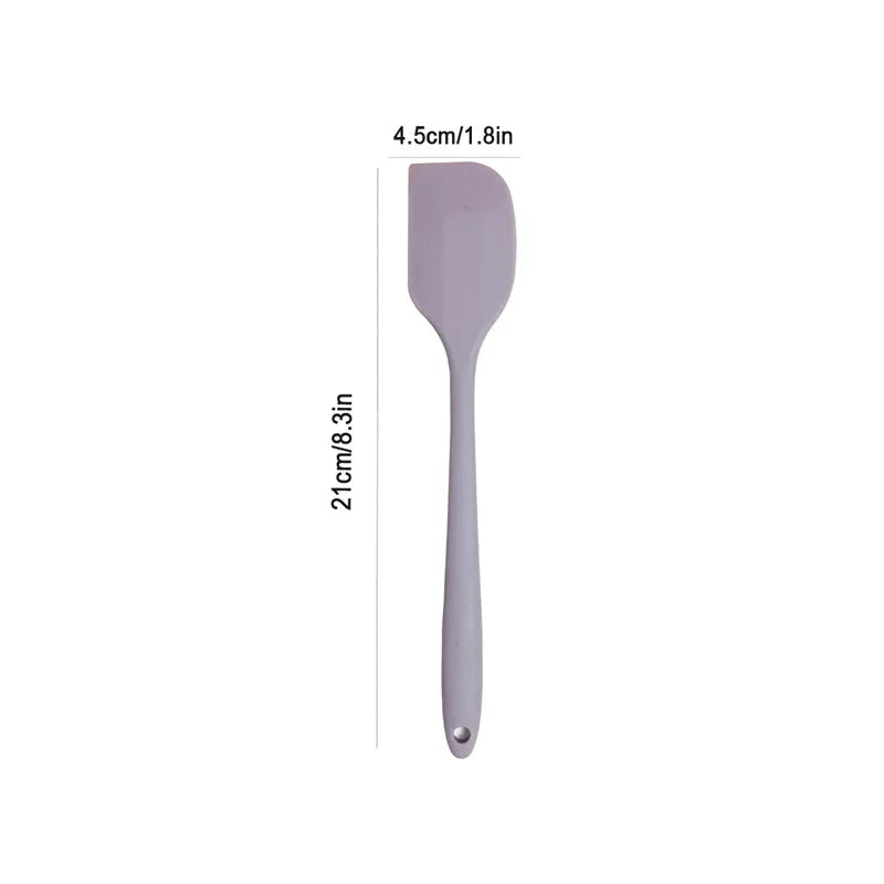 Silicone cream spatula Non-stick butter spatula Heat-resistant kitchen baking tools DIY cake baking tools - F03S-Purple