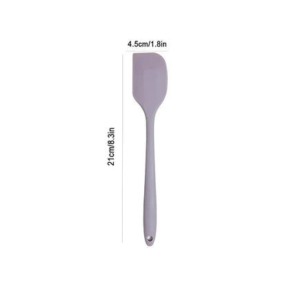 Silicone cream spatula Non-stick butter spatula Heat-resistant kitchen baking tools DIY cake baking tools - F03S-Purple