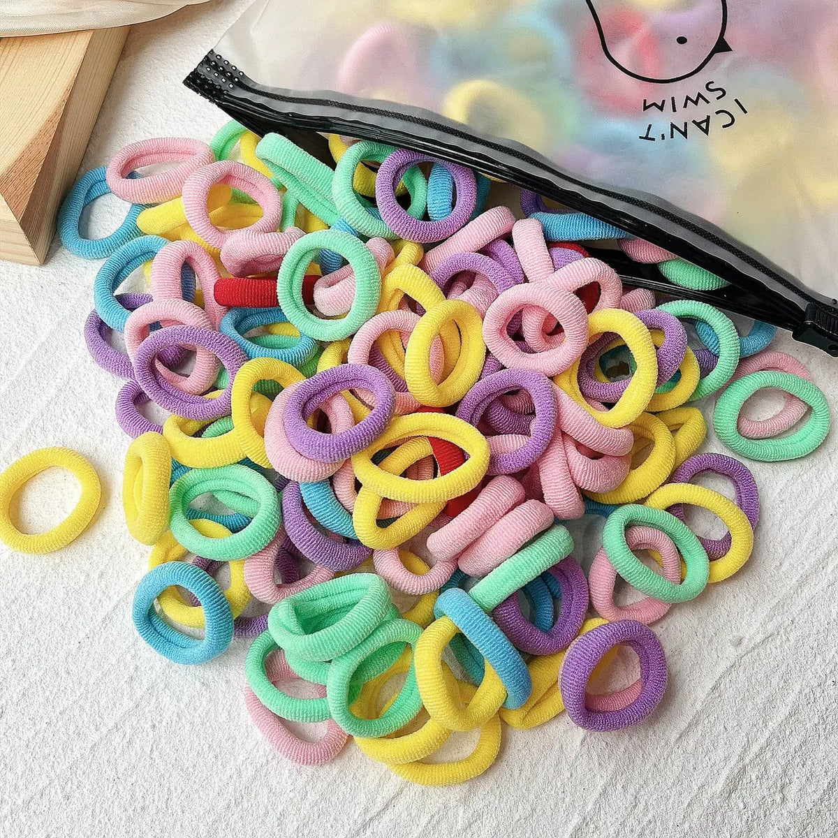 20/50pcs Kids Elastic Hair Bands Girls Sweets Scrunchie Rubber Band for Children Hair Ties Clips Headband Baby Hair Accessori