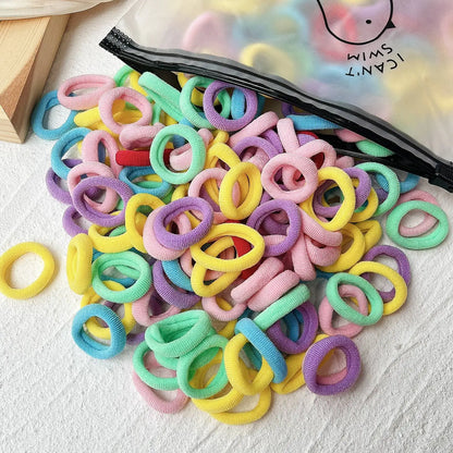 20/50pcs Kids Elastic Hair Bands Girls Sweets Scrunchie Rubber Band for Children Hair Ties Clips Headband Baby Hair Accessori