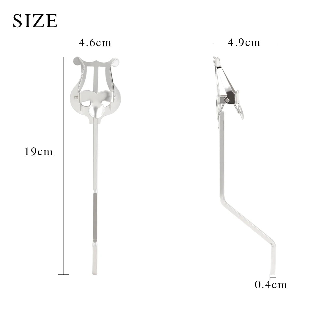 Music Stand Clarinet /Trumpet /Flute /Alto Saxophone Portable Marching Sheet Music Stands Musical Instruments Accessories - A
