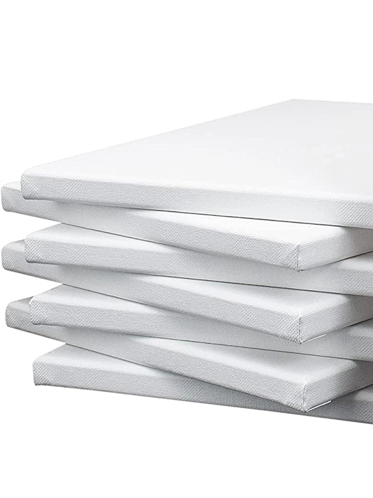 4pcs Stretched Canvas, 8 x 10 Inches ( 20 x 25 cm) Square Blank Canvases, 100% Cotton Canvases for Painting, 8 oz Gesso-Prime