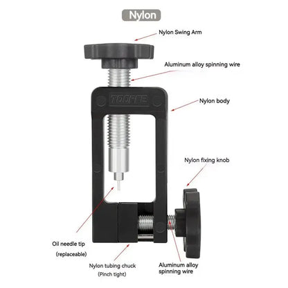 Bike Nylon Oil Needle Insertion Tool Installation T Head Tubing Five-line Body Truncation Multifunction Bicycle Repair Tools