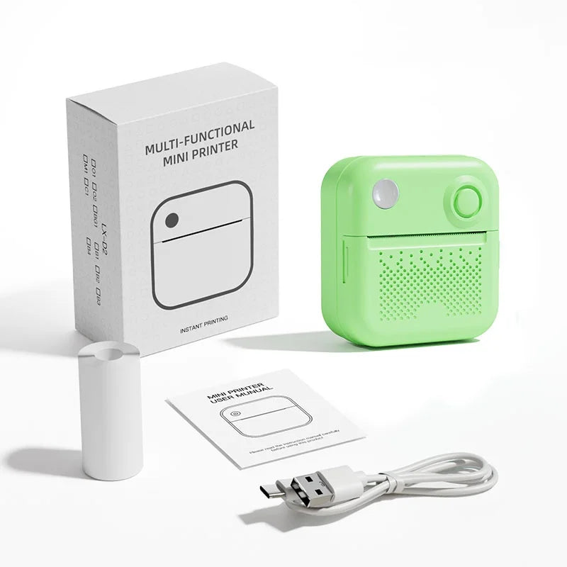 Dolewa D3 Portable Printer Thermal Paper Stickers Paper Mini Printers Labels Maker Printer for Error Printing Photo Printing 