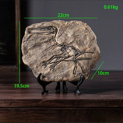 Simulated Dinosaur Fossil Model Resin Accessories Art Home Living Room Statue Decoration Items Study Office Sculpture Ornamen