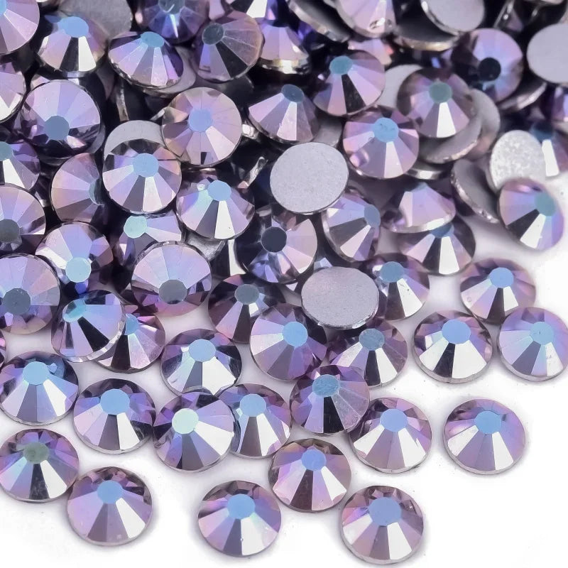 Billow Blue Series Non Hotfix Rhinestones SS6-SS30 Nail Charm Art Flatback Crystals Super Glitter Glass Strass for DIY Craft 