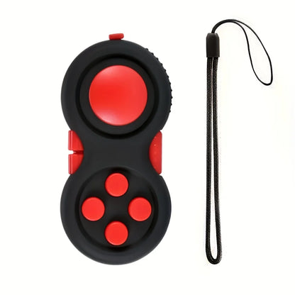 Fidget Pad Retro Classic Fidget Controller Handheld Fidget Game Controller Fun Fidget Pad Packs Classic Fidget Toys - Red