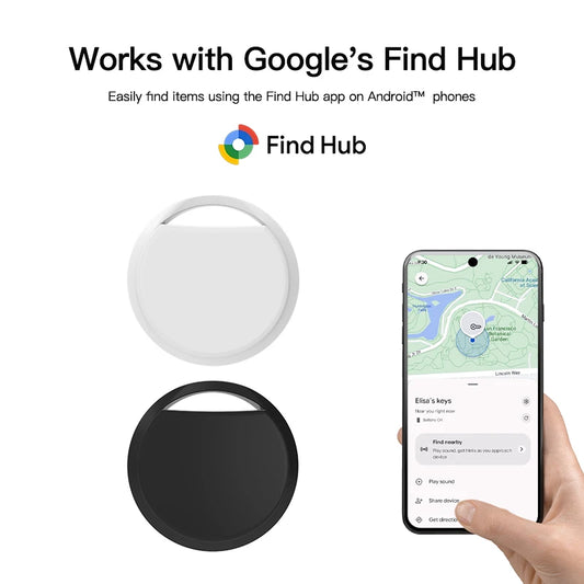 Airtag Tracker Google Find Hub Android Smart Tags Bluetooth Search Locator Tracking Finder Luggage Keys Bag