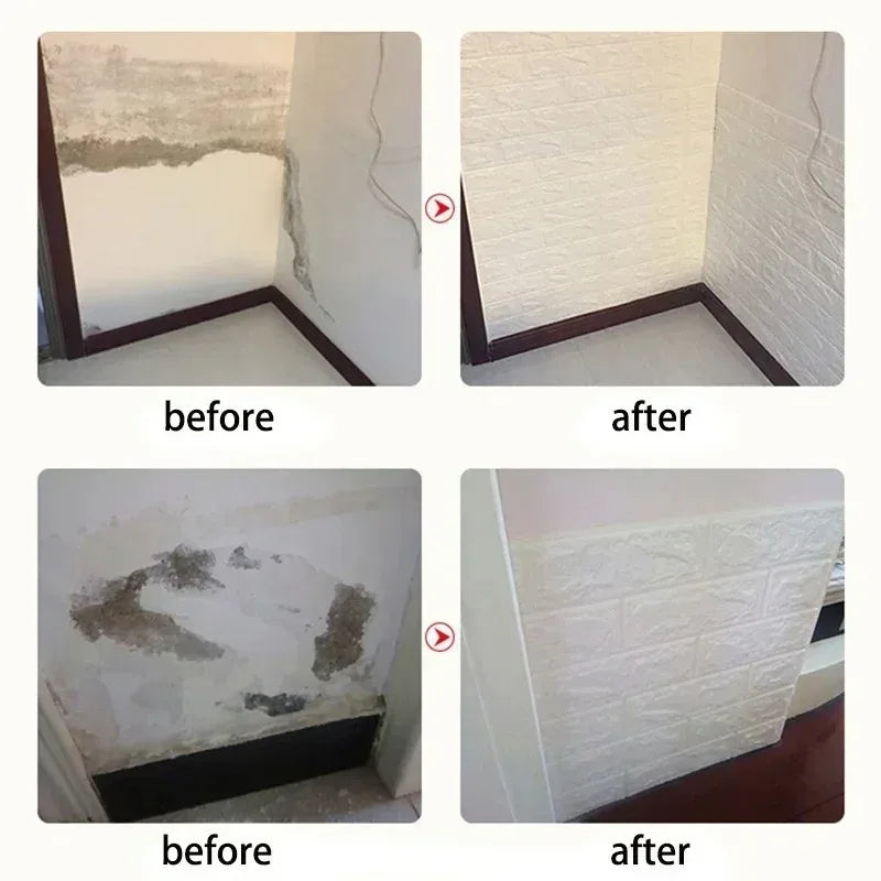 70cm*1m 3D Self-Adhesive Wallpaper Continuous Waterproof Brick Wall Stickers Living Room Bedroom Wall Stickers Home Decoratio