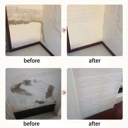 70cm*1m 3D Self-Adhesive Wallpaper Continuous Waterproof Brick Wall Stickers Living Room Bedroom Wall Stickers Home Decoratio