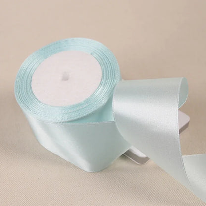 6mm 10mm 15mm 20mm 25mm 40mm 50mm Sky Blue Satin Ribbons Christmas Wedding Party Decoration Gift Wrapping Light Blue Ribbons 