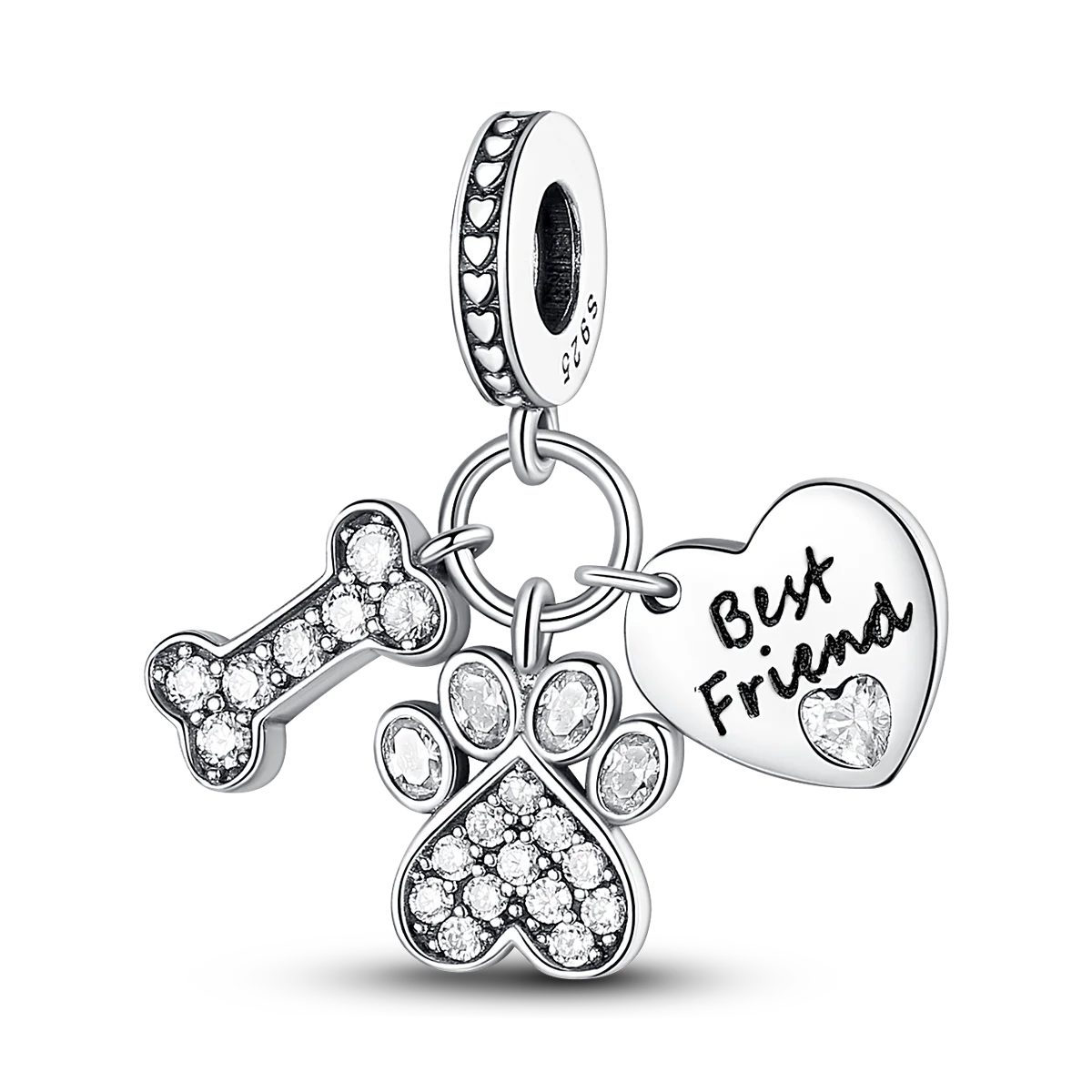 2026 Charms Bead 925 Sterling Silver Pink Butterfly Luminous Firefly Dangle Fit Bangle Bracelet Necklace DIY Jewelry - KTC040