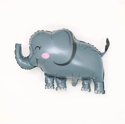 New Cartoon Animal Theme Foil Balloon Jungle Safari Forest Lion Rabbit Kids Birthday Decoration Supplies Elephant Giraffe Bal