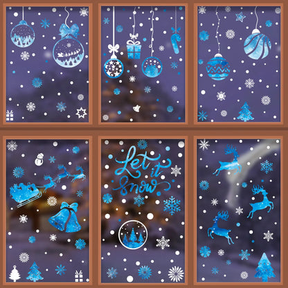 Window Stickers Christmas Decoration for Home New Year Santa Wall Sticker Navidad Gift Festival Party Xmas Window Decor Decal